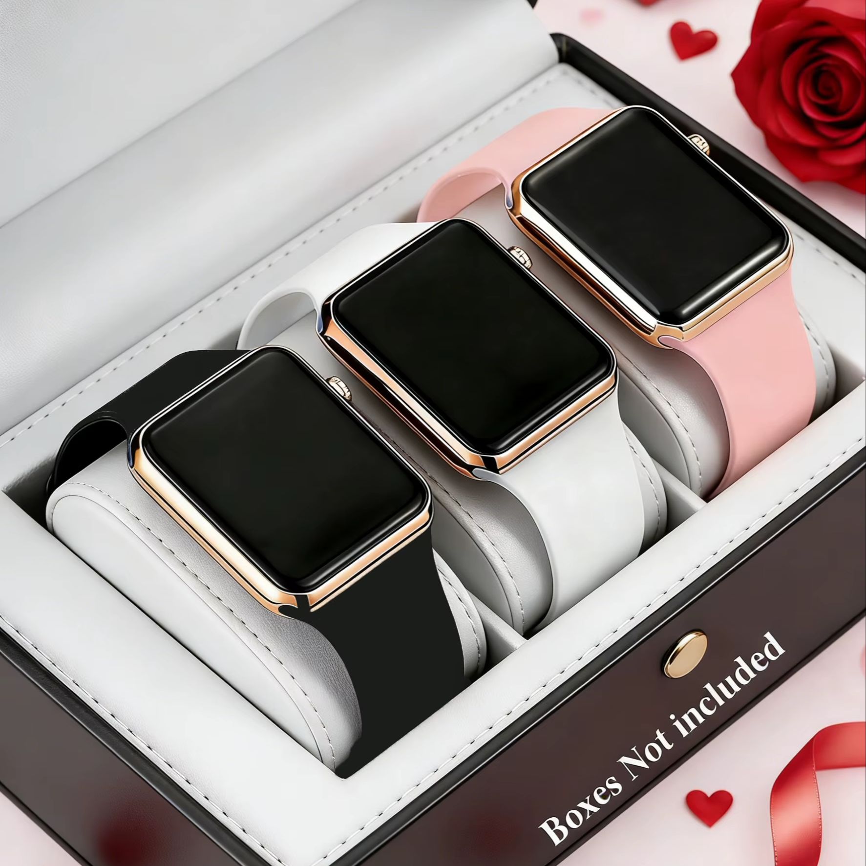 Smartwatch Watches For Girls - Juego de 3 relojes electrónicos, adorables