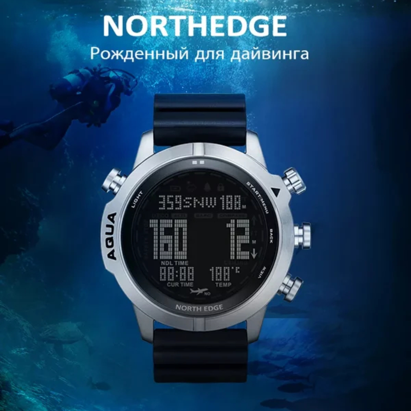 Altimeter Compass Watch - Reloj de buceo profesional para hombre