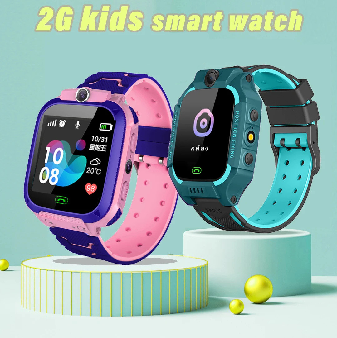 Smartwatch Watches For Girls - Reloj inteligente Q12 para niños, 2G,