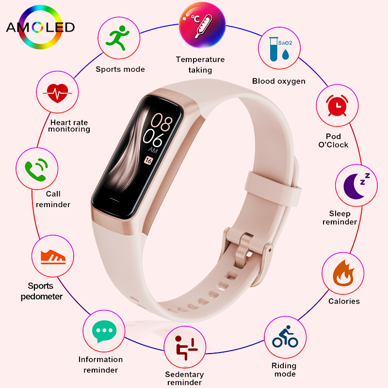 Watches Ladies Smartwatch - FOXBOX-reloj inteligente a la moda para