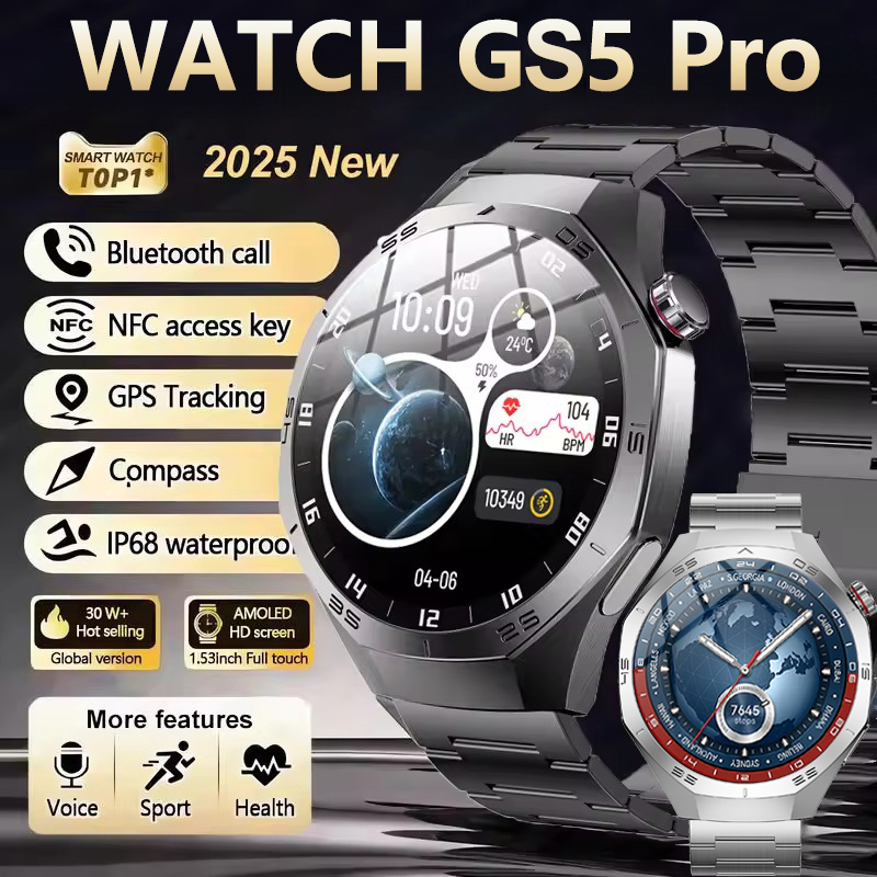 Smartwatch Watches For Women With Gps - Reloj Inteligente Deportivo Original GS5 Pro