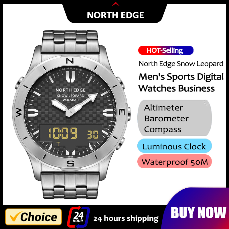 Altimeter Compass Watch - Reloj Digital deportivo NORTH EDGE para