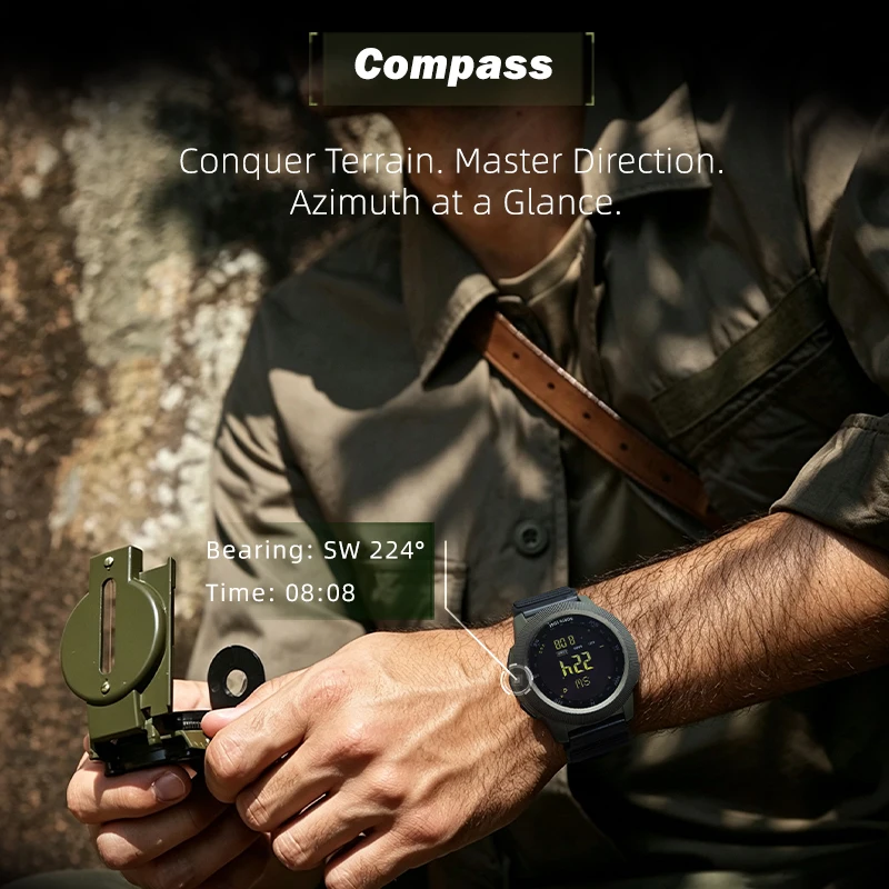 Reloj digital para hombre NORT - Altimeter Compass Watch reseña y precio