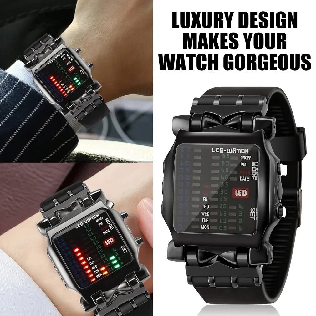 Reloj Led binario creativo imp - Timex Watches Smartwatch reseña y precio