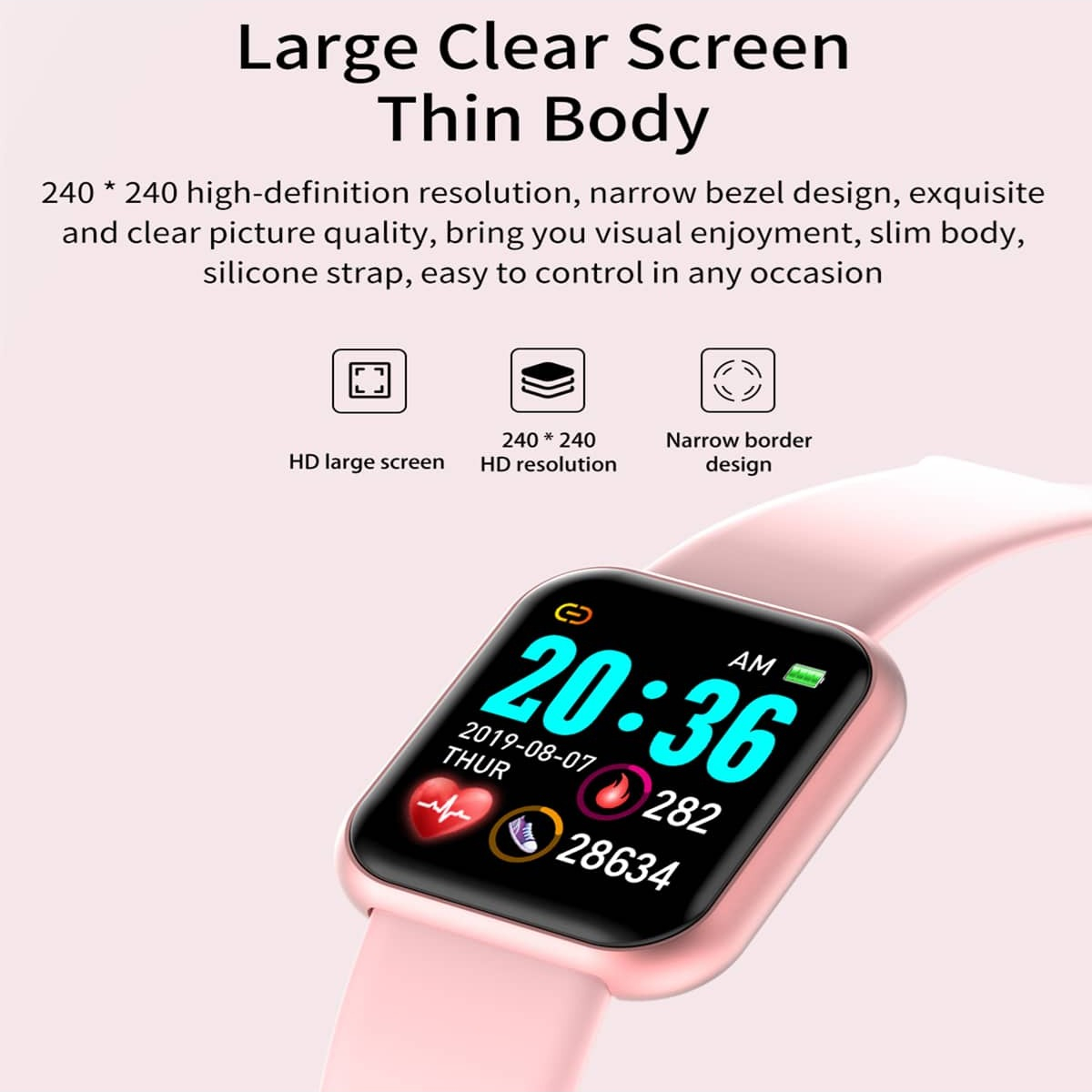 Reloj inteligente Y68 D20 para - Smartwatch Watches For Girls reseña y precio