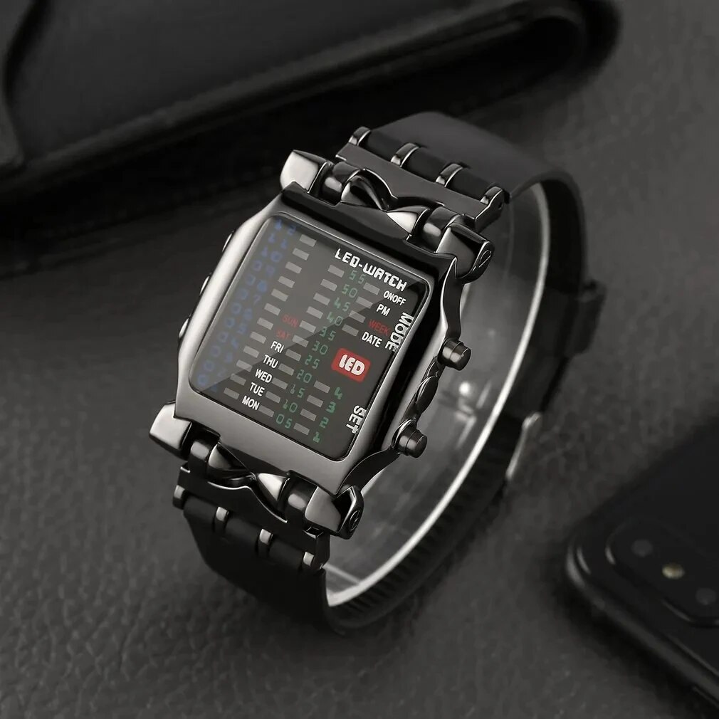 Reloj Led binario creativo imp - Timex Watches Smartwatch reseña y precio