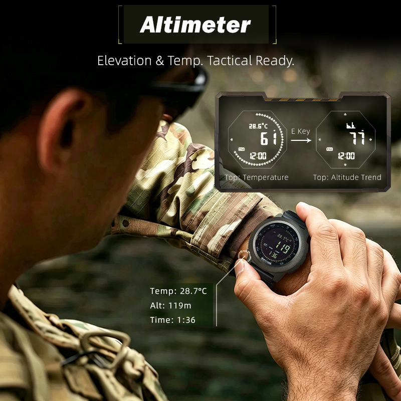 NORTH EDGE APACHE-CF: reloj di - Altimeter Compass Watch reseña y precio