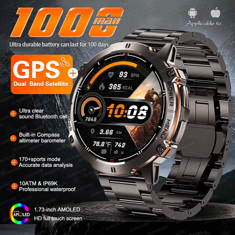 Nuevo reloj inteligente TANK X - Altimeter Compass Watch reseña y precio