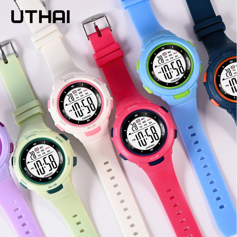 Relojes UTHAI CE49 para niños, - Smartwatch Digital Watches For Kid Girl reseña y precio