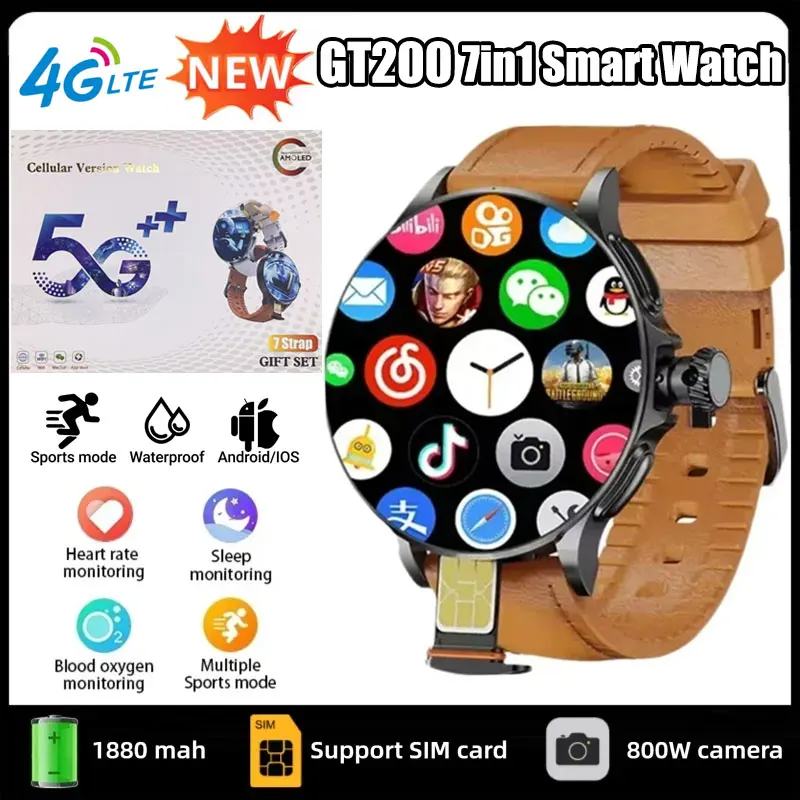 Reloj inteligente GT200 5G con - Smartwatch Watches For Women With Gps reseña y precio